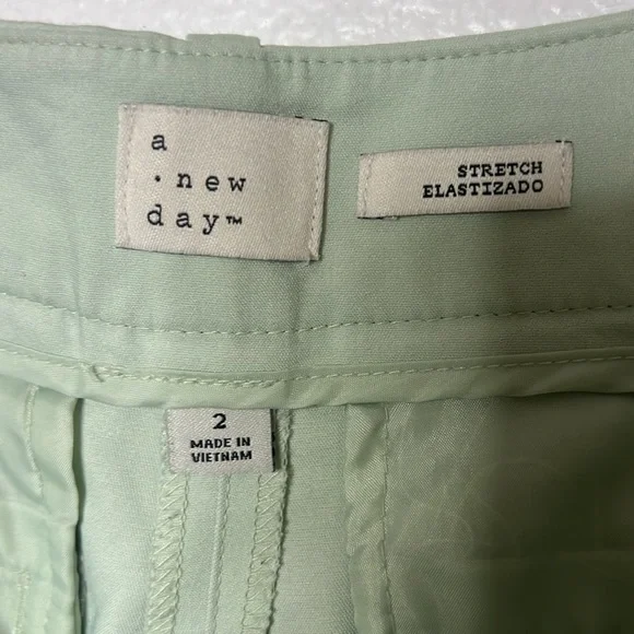 A New Day Sea-foam Green Stretch Ankle Crop Pants 2 - Picture 15 of 16